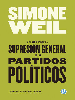 cover image of Apuntes sobre la supresión general de los partidos políticos